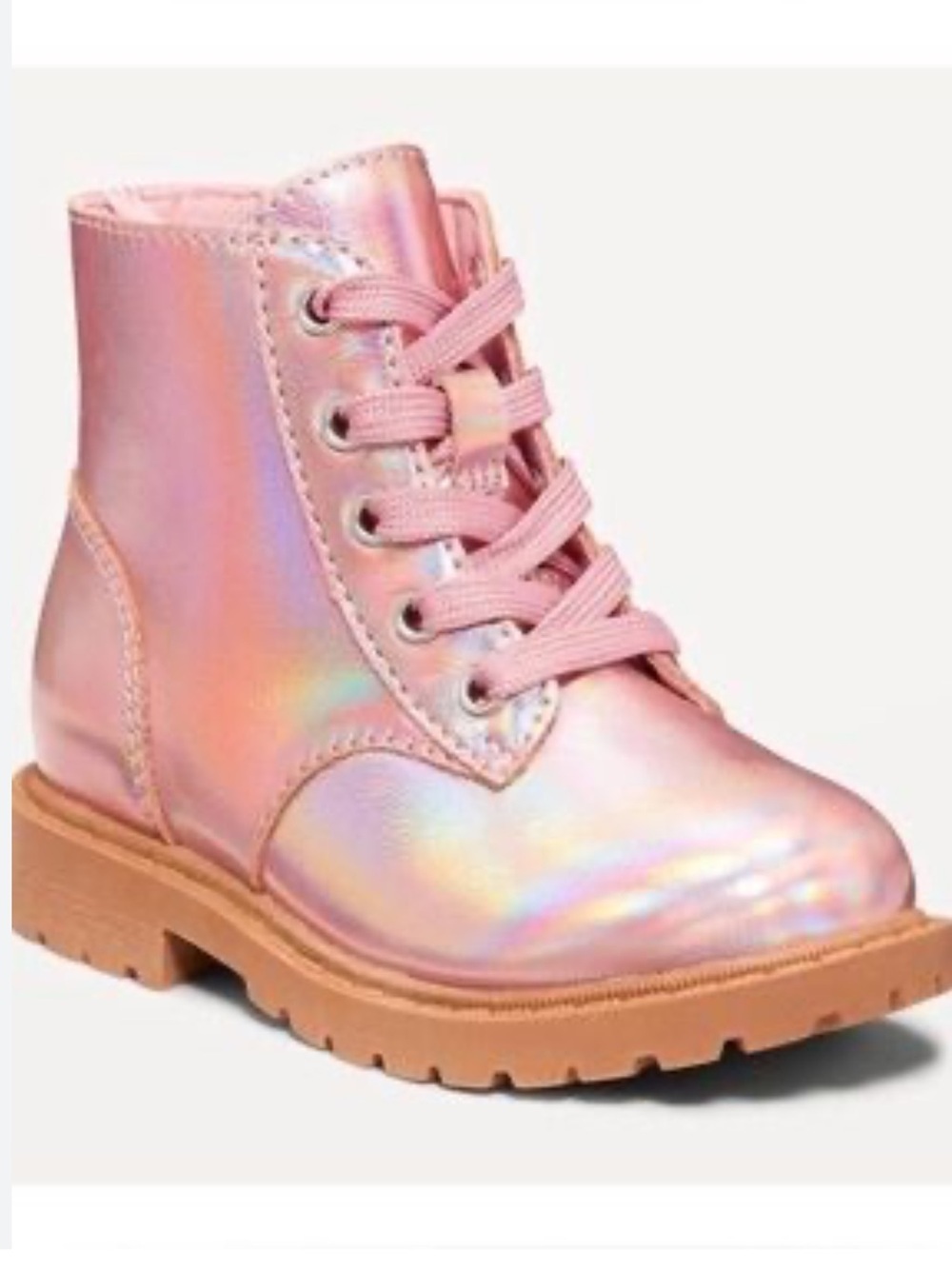 Old Navy Toddler Girl Pink Faux Leather Boots size 10